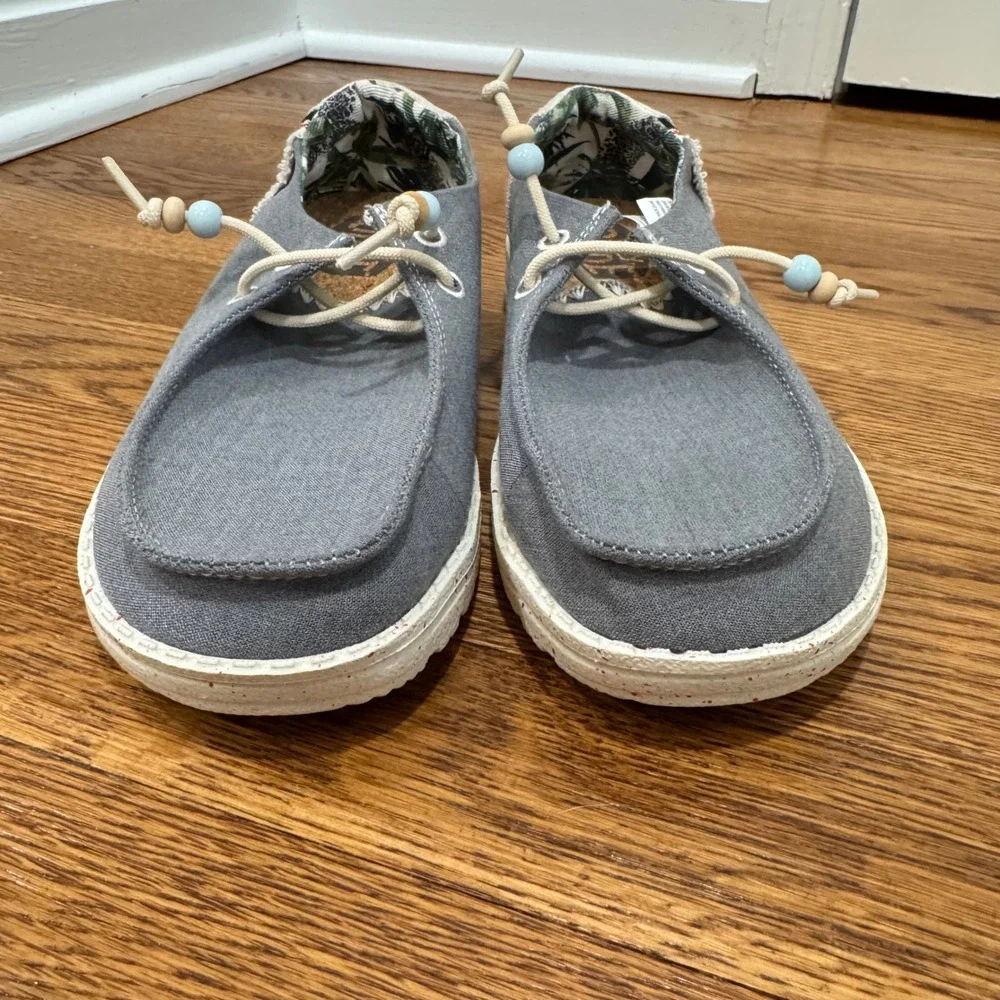 Hey Dude Wendy Fringe Indigo Womens Size 6 Casual‎ Comfort Shoes